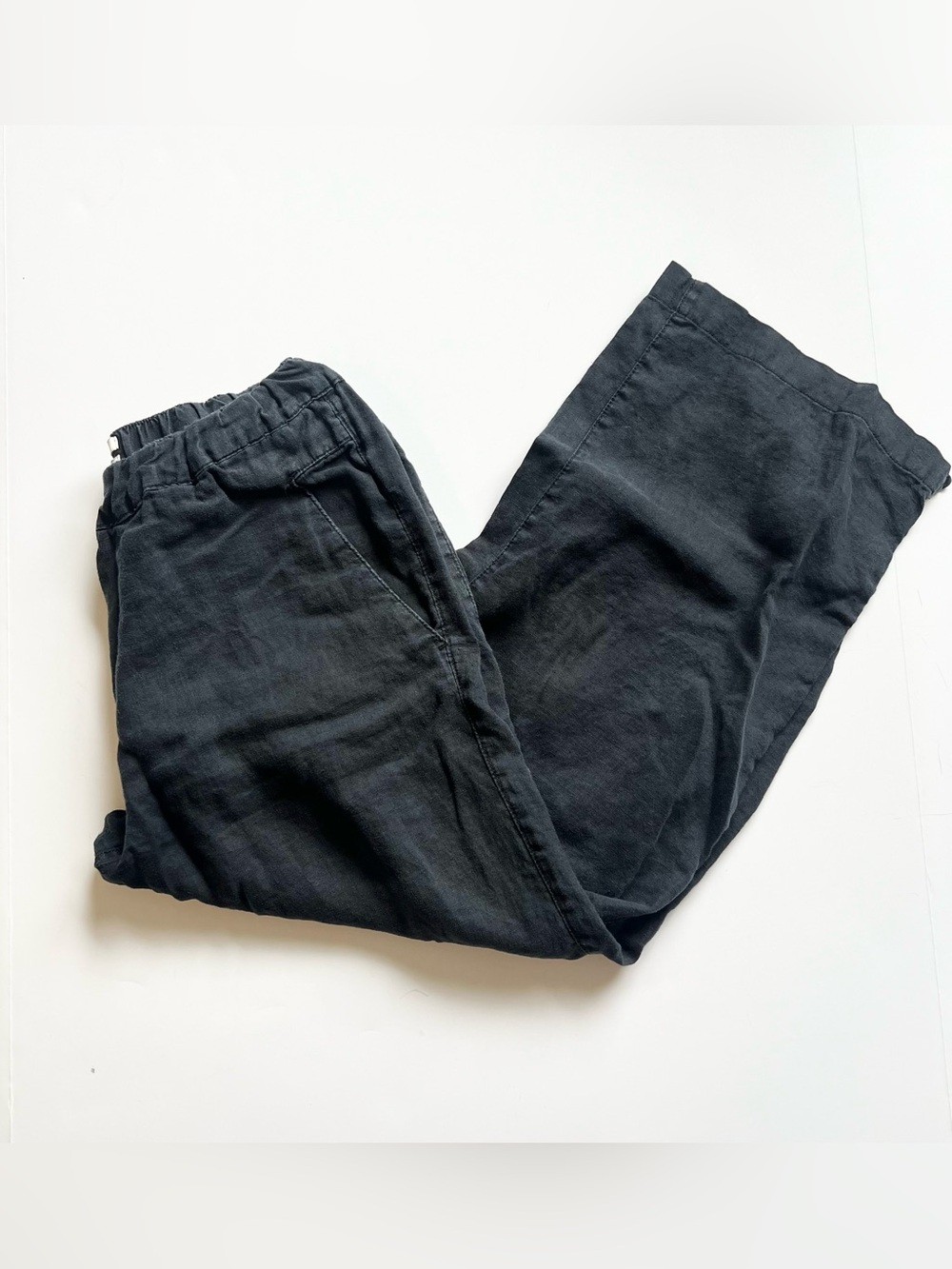 Cynthia Rowley Black Linen Pants Size S